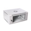 Digitus Szafa wisząca jednosekcyjna 19 cali 6U 368/600/450mm, drzwi szklane, szara (RAL7035), zmontowana